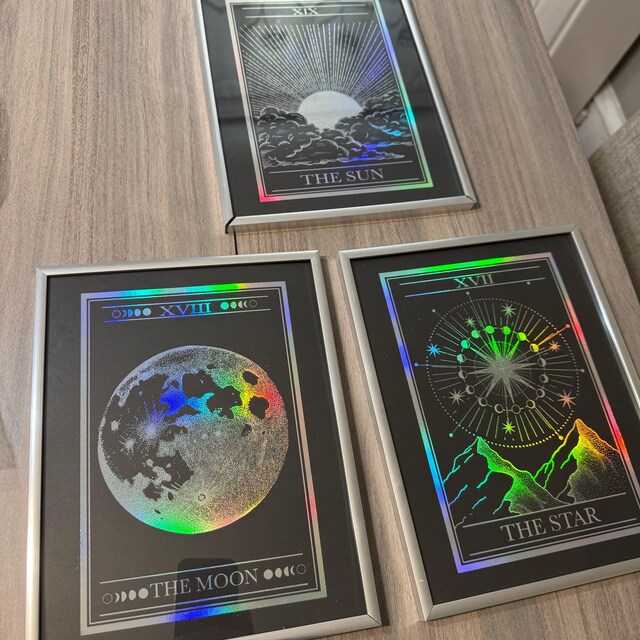 The Moon, the Sun, and the Star Tarot Card Print Set - 3 Prints - Etsy