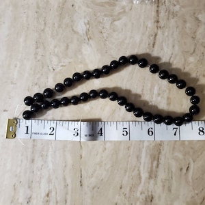 Onice Nera Grado A - Filo Di Sfere Lisce Da 12mm - Fili Di Pietre E Perline - Pietre Dure - Fai - Foto 4