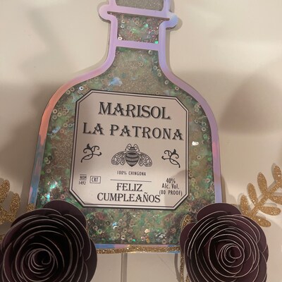 Printable Patron Bottle Label Editable Customize, Tequila Editable Label. Birthday Present for ...