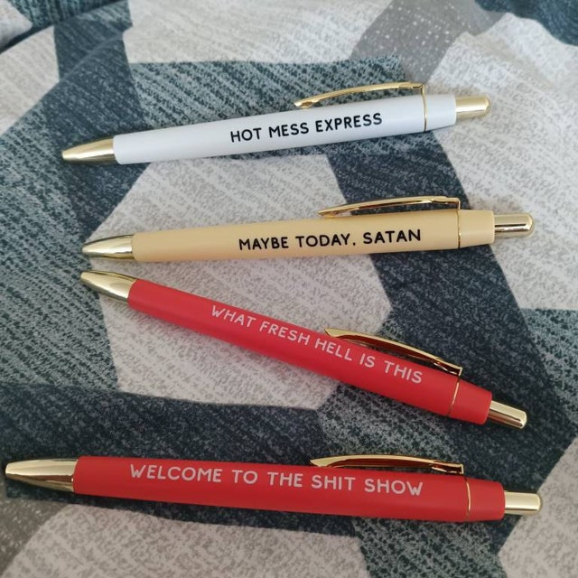 Welcome to the Shit Show Pen Set funny 