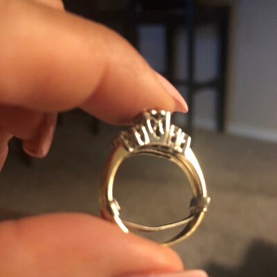White Gold Filled Womens Ring Guard Adjuster Creates A Custom Fit - Etsy
