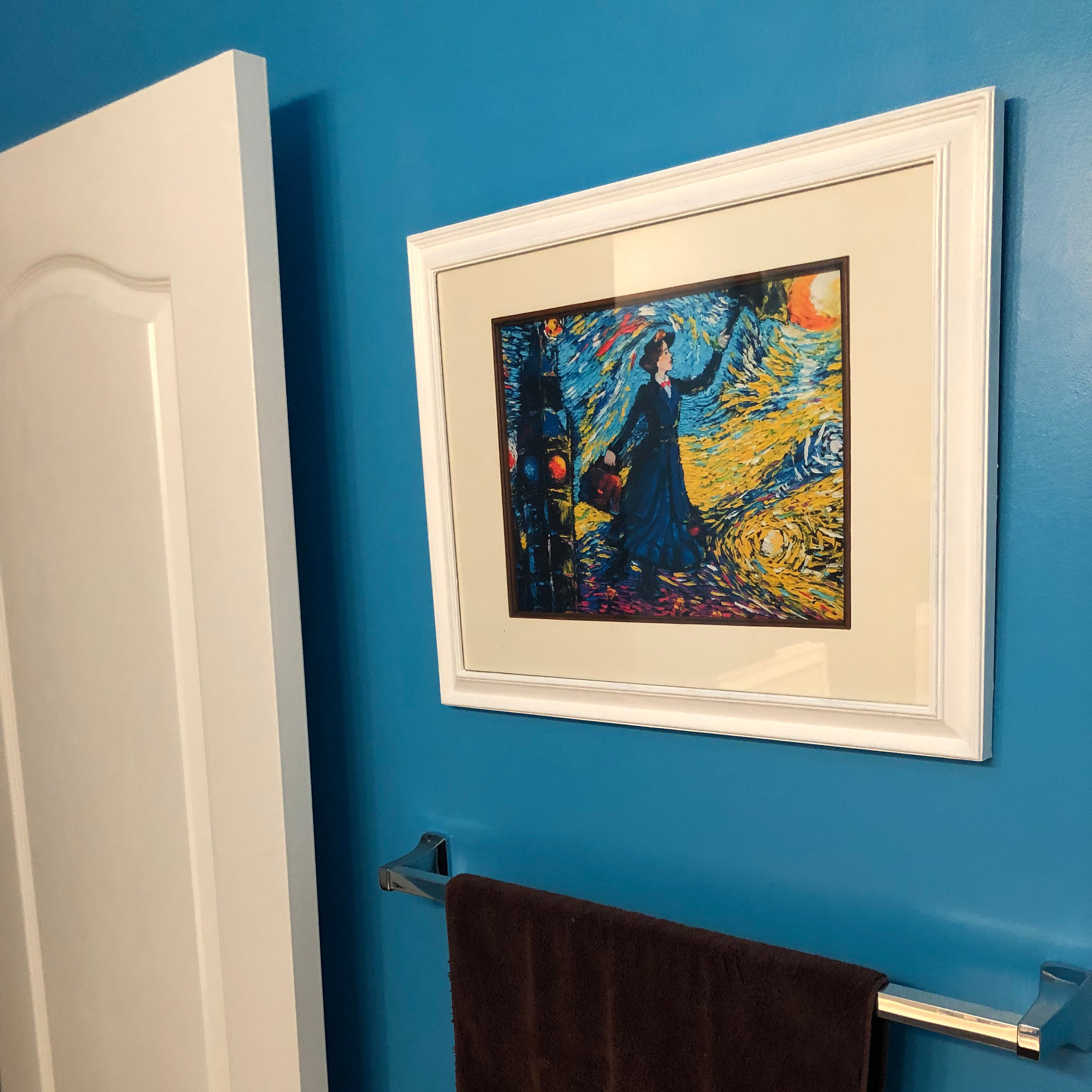 Black Panther Posters Starry Night Wall Decor Canvas Print A070