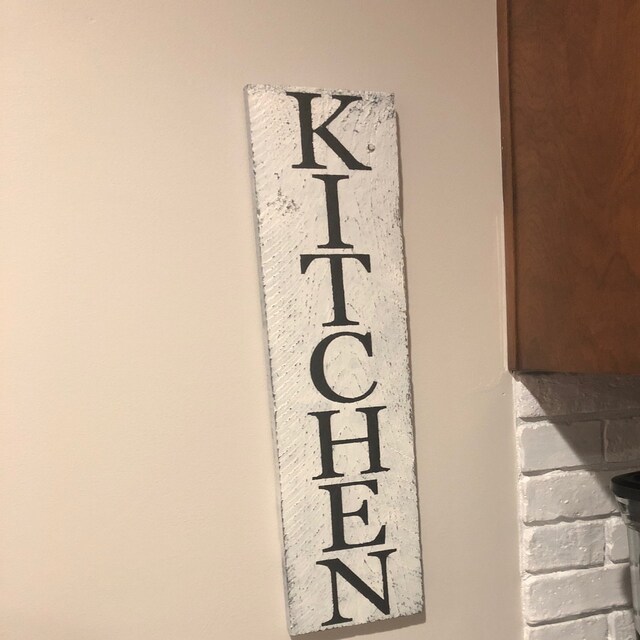 Vertical KITCHEN Sign Rustic Reclaimed Wood Sign Farm House Etsy