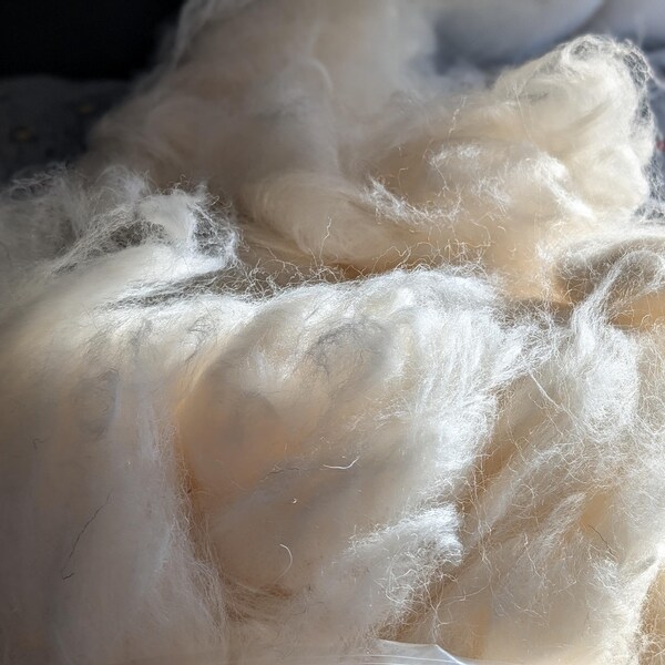 Needle Felting Wool Roving Variety Bag. Carded Corriedale Wool & White ...