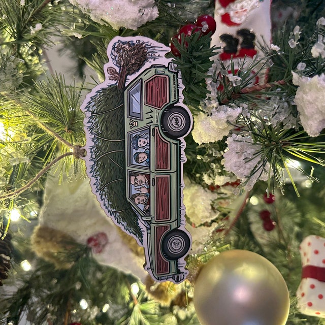 Griswold Family Vacation Car Christmas Ornament Hand-drawn Wood Ornament -   Sweden