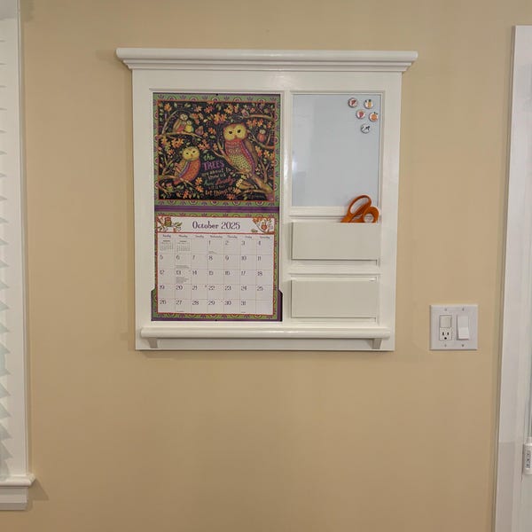 LANG Calendar Frame With Front Loading Double Pocket Mail Organizer ...
