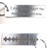Sound Wave Stainless Steel Key Chain Audio File Heartbeat Laser ...