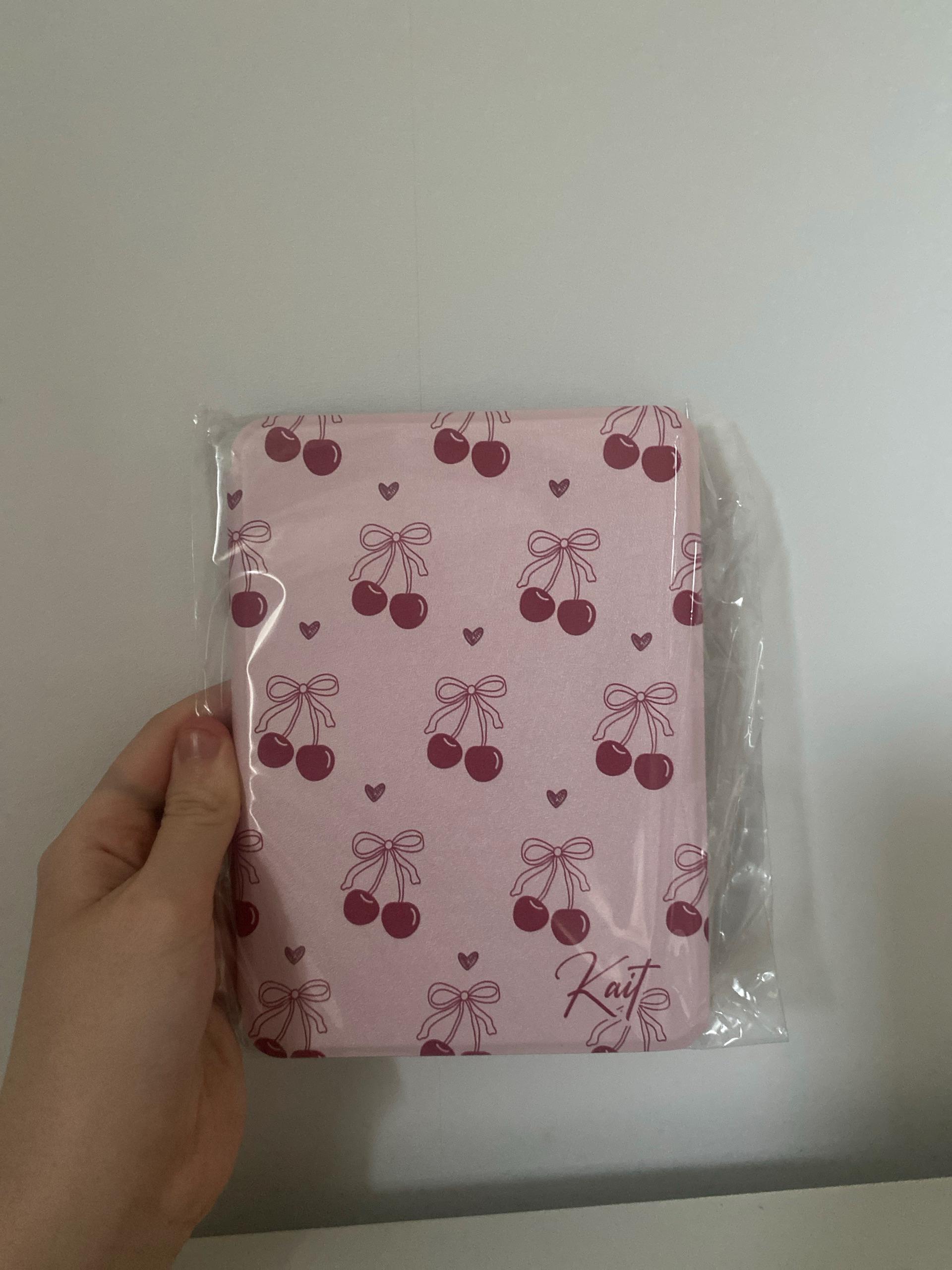 Pink Cherry Cute All New Kindle 12th 2024 Colorsoft Strap Case Paperwhite 11th 6.8 case kindle Oasis Kobo Clara Cover gift Auto Wake/Sleep