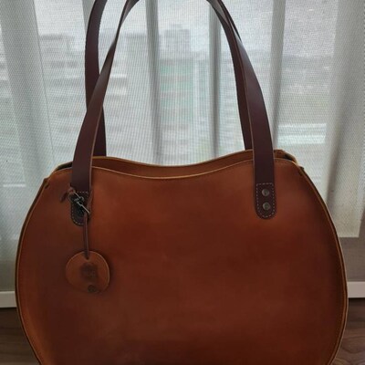 Leather Tote Handbag Purse Full Grain Leather High Quality - Etsy