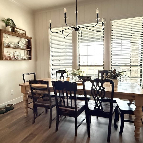 Customizable Dining Table - 100% Solid Wood - RH Table - Modern ...