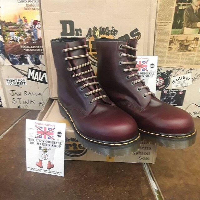 Dr Martens Purple Vintage, Size UK3-6, 10 Hole Stitched Cap