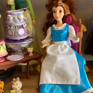 belle blue dress doll Vintage Disney Just Toys Belle Blue Dress