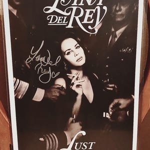 Lana Del Rey - Lust for Life - Signed Music Poster COA