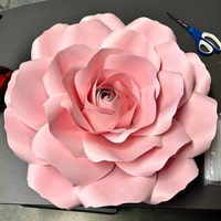 Giant Paper Flower Printable Templates &amp; Tutorials Large - Etsy