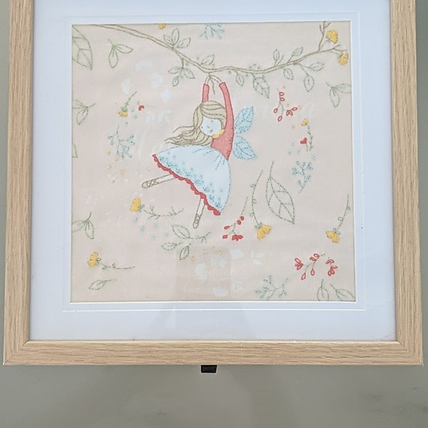 Flying Fairy - Embroidery Kit, Hand Embroidery, Fairy Nursery ...