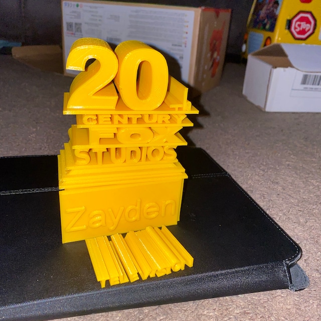 20th Century Fox Logos Puzzle | Movie Style Sign | 3D Printed Custom Gift