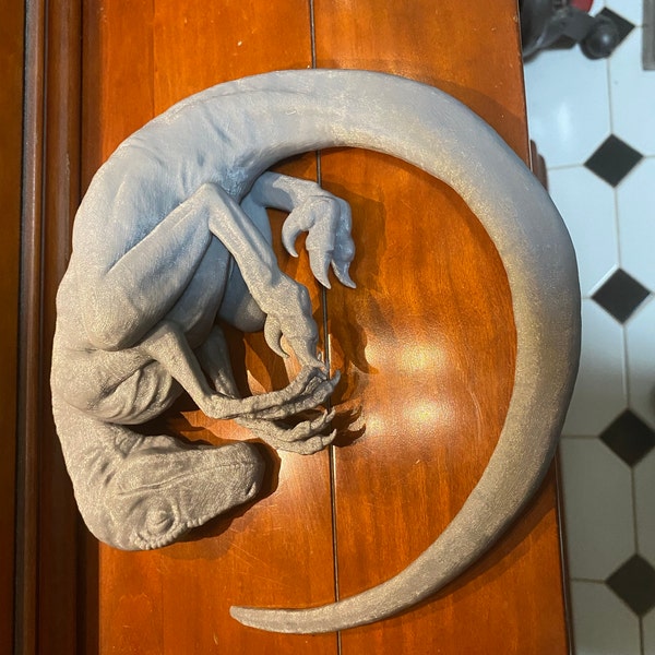 Sleeping Baby Velociraptor Art - Dinosaur - 3D Printed - Multiple ...