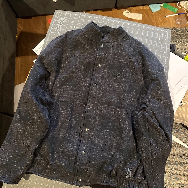 Oversized Bomber Jacket PDF Sewing Pattern With Video Tutorial - Etsy