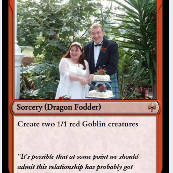 Custom MTG Card Template, Editable Magic the Gathering Design
