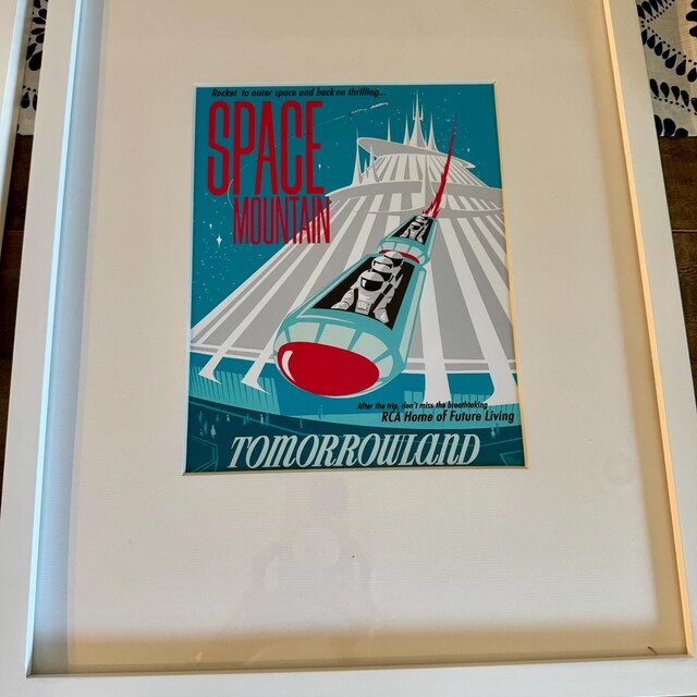 スペースマウンテン　ポスター ディズニー テーマパーク「トゥモローランド/スペース マウンテン