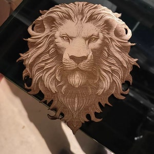 3d Illusion Lions Head for Laser Please Read Description Laser