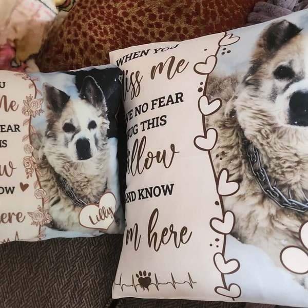 Personalized Pet Memorial Heart Pillow - Up to 5 Pets - Memorial Gift Idea For Dog/Cat Lover main image 0