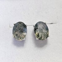 Pair Of Oval Sterling Silver 6-Prong Pre-Notched Earring Settings (5x3mm To 10x8mm Sizes)