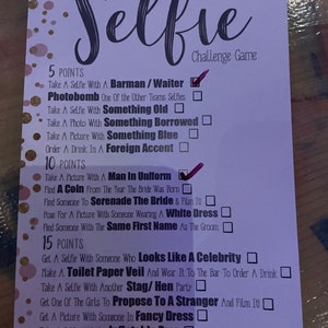 Hen Party Hen Do hen Party Selfie Challenge Game Polka Dot Hen Party ...