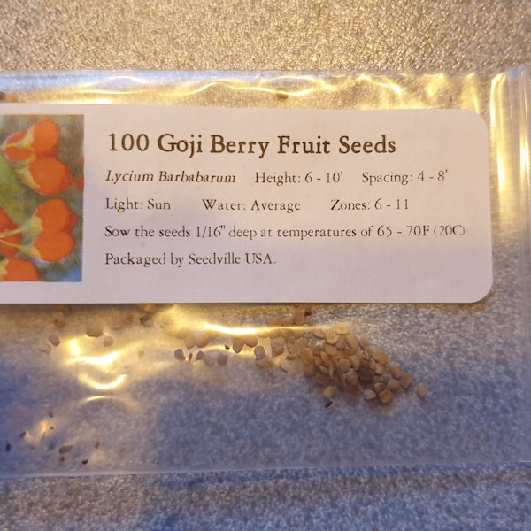 100 HIMALAYAN Tibetan GOJI BERRY Fruit Wolfberry Bush Lycium Barbarum ...