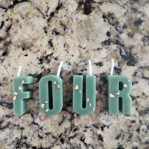 Mini Custom Birthday Letter Candles | Personalized Name Cake Topper