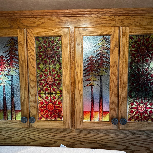 Window Film Frosted Privacy Stained Glass Films Retro European Church ...