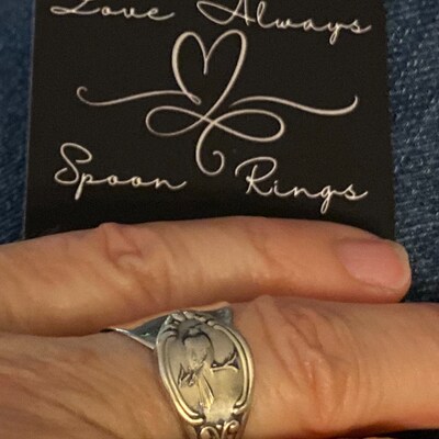 Spoon Ring the april Spoon Ring 1950 Handmade From Authentic, Vintage ...