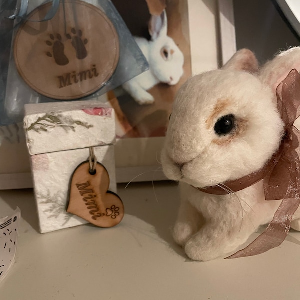 Custom Made Rabbit, Needle Felted Pet Portrait, Life Size Bunny ...