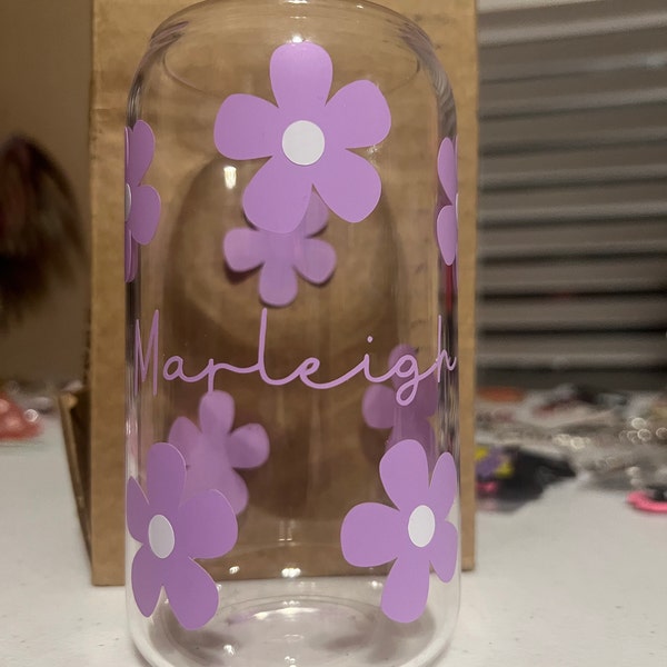 Literally Just A Girl L Glass Tumbler With Straw and Lid Lcute Cup Beer ...