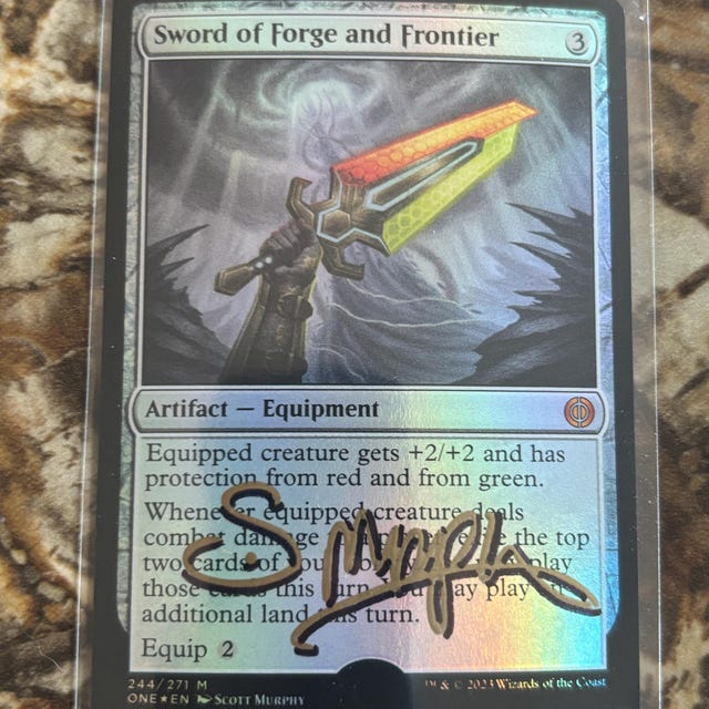 Sword of Forge and Frontier, *FOIL*, Limited Edition Magic the