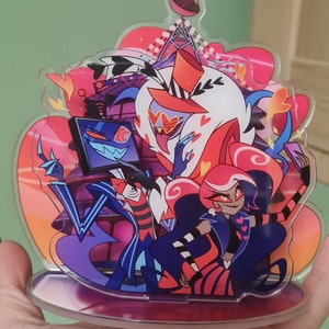 Vees Acrylic Standee Hazbin Hotel Valentino Vox Velvette Standees