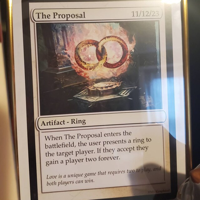 mtg engagement card Magic the Gathering - Wedding Save the Date