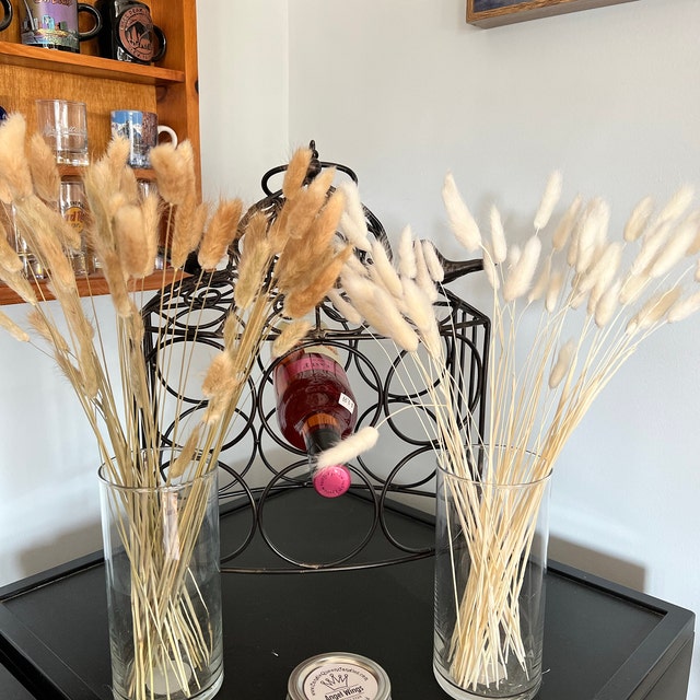 Boho Décor,Pampas Grass,50Pcs 45cm Natural Real Bunny Tails Pampas Grass Dried Flower Bouquet Wedding Christmas Decoration Style 1