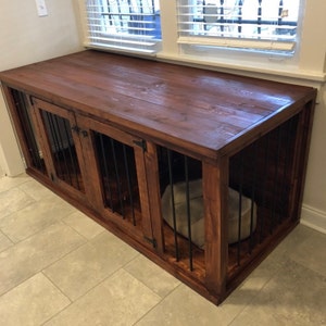 diy double dog kennel