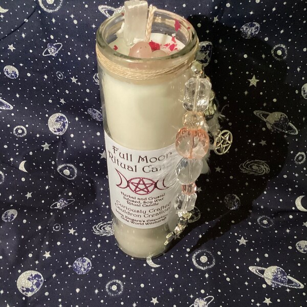 Full Moon Ritual Candle... Full Moon Spells. Moon Phase Candle. Witches ...