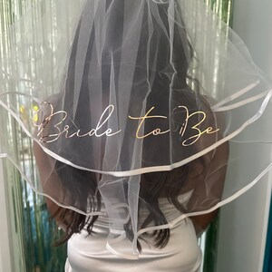 Rose Gold Veil - Light Rose Gold Bride Veil Bachelorette Party Veil Bridal  Shower Veil Bride to Be Veil (EB3296BTB)
