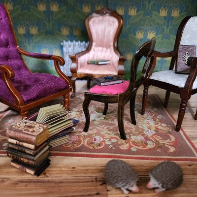 Dollhouse Miniature Radiator Large Silver Fancy 1:12 Scale Resin ...