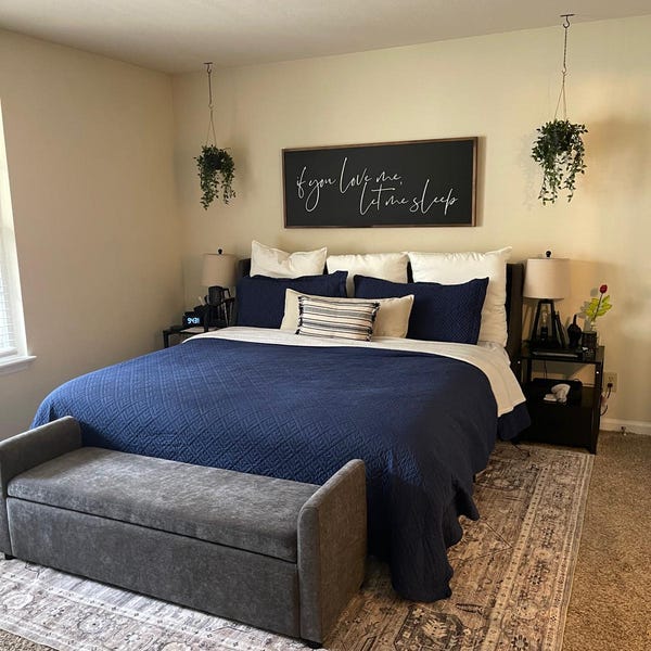 Bedroom Wall Decor Over the Bed, Master Bedroom Wall Decor, Above Bed ...