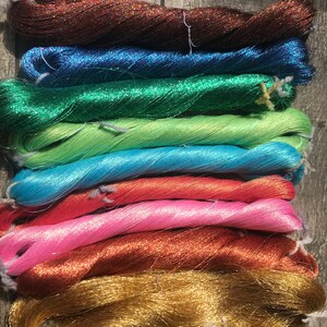 Japanese vintage high class aluminum leaf thread kodai 105 | Etsy