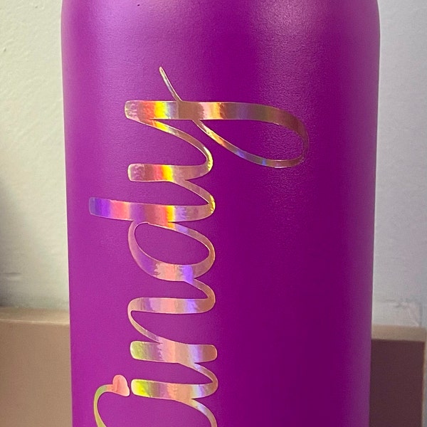 Name Stickers for Water Bottles, Vinyl Name Sticker Decal, Custom Decal ...