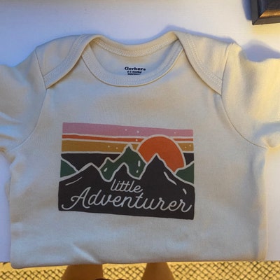 Little Adventurer Baby Onesie® Cute Mountains Bodysuit Summer Baby ...