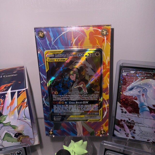 Reshiram & Zekrom GX 222/236 - Pokémon Extended Artwork Display