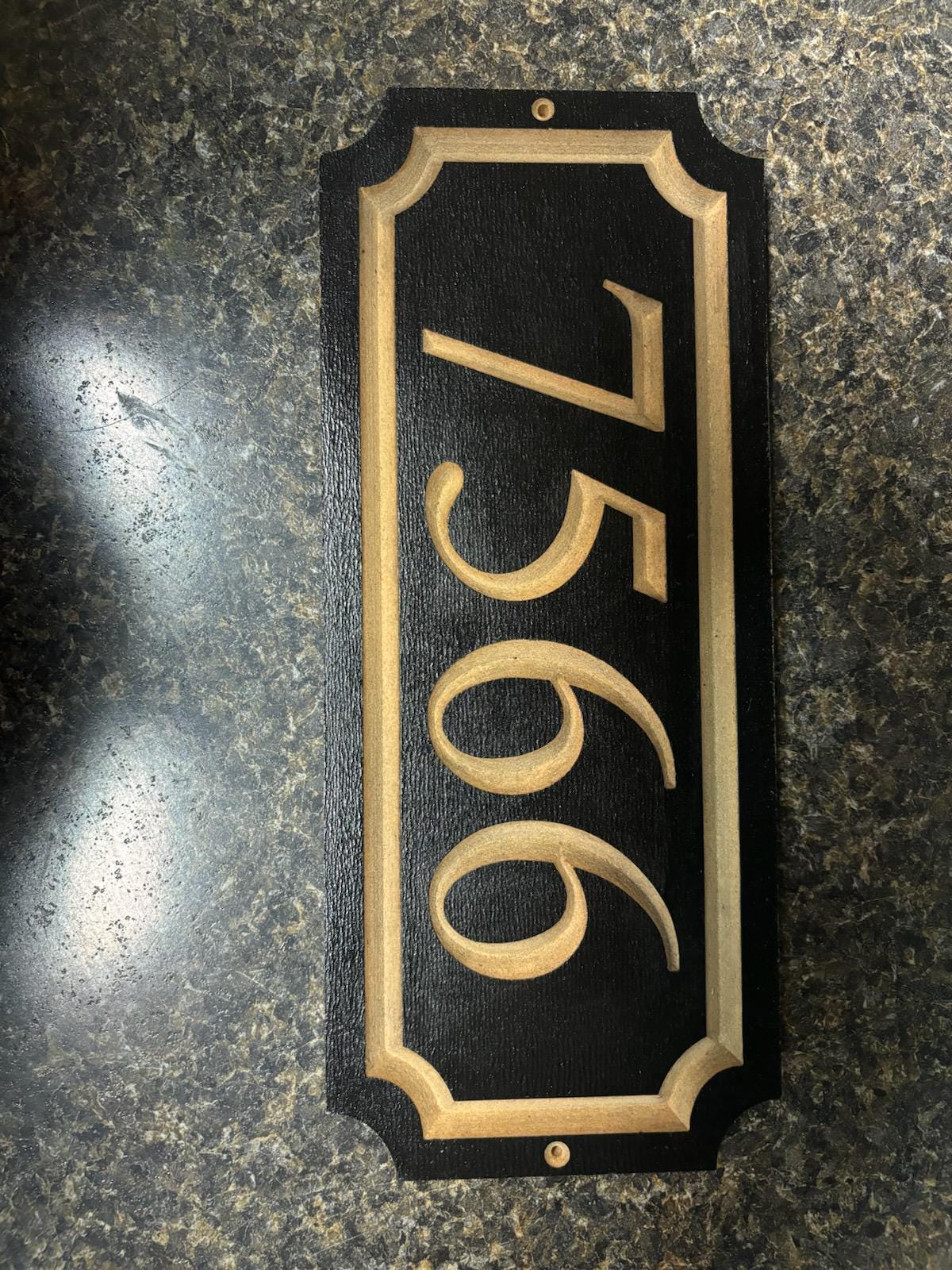 House Number Sign, Engraved Wood Address Sign For Home or Office, Home Address Sign, Modern House Numbers, House Warming gift, Classic