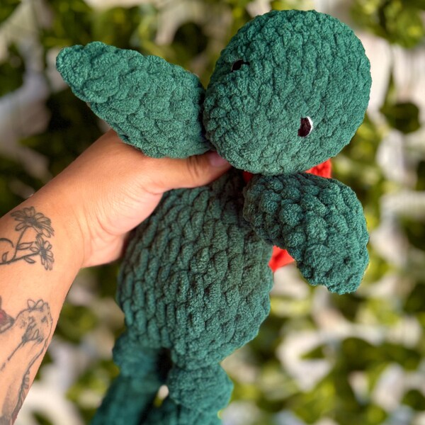 MINI Theo Turtle Knotted Lovey — Crochet Turtle PATTERN - Etsy