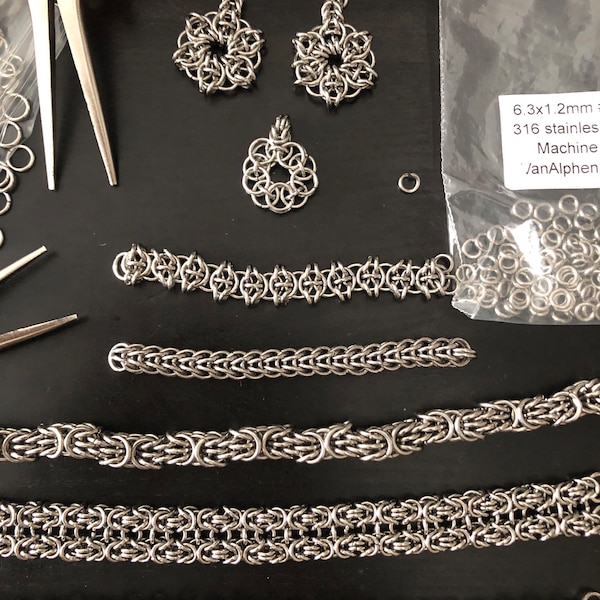 6.3x1.2mm, Stainless Steel Jump Rings, Machine Cut, Chainmaille Rings ...